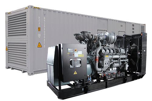 Industrial diesel generator delivering robust and continuous power for heavy-duty industrial applications.