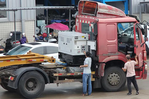 15kw Yanmar container truck genset for reefer container hauling companies.