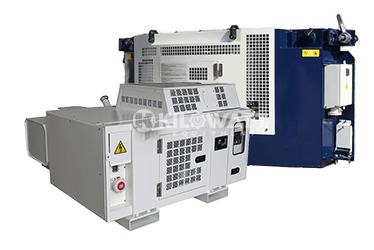 Reefer diesel genset with Kubota 15kw or 20kw undermount and clip-on types.