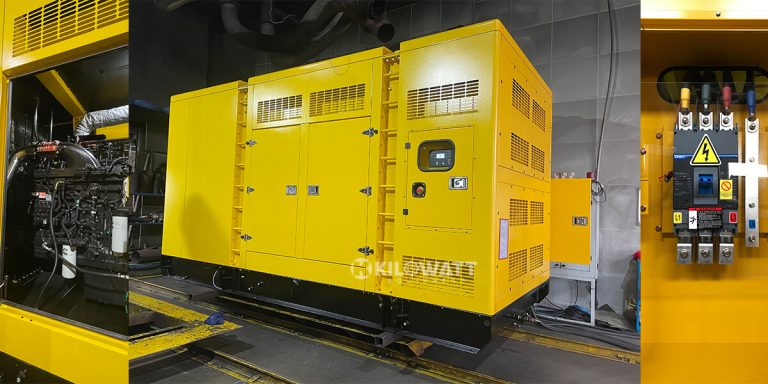 Silent diesel generator ensures continuous power supply for critical operations and sensitive equipment.